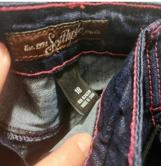 🍂🍁NWT SOUTH POLE size 18 skinny jeans - Picture 5 of 6